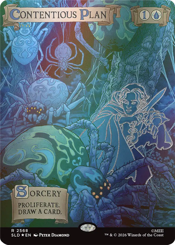 Contentious Plan (Out Of Sight Foil) [Secret Lair Drop Series] | Cards and Coasters CA