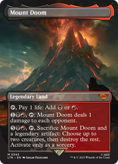 Mount Doom (Borderless Alternate Art) [The Lord of the Rings: Tales of Middle-Earth] | Cards and Coasters CA