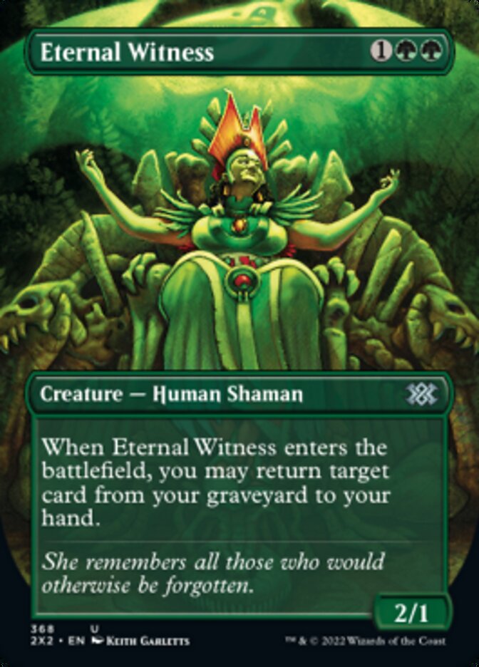 Eternal Witness (Borderless Alternate Art) [Double Masters 2022] | Cards and Coasters CA