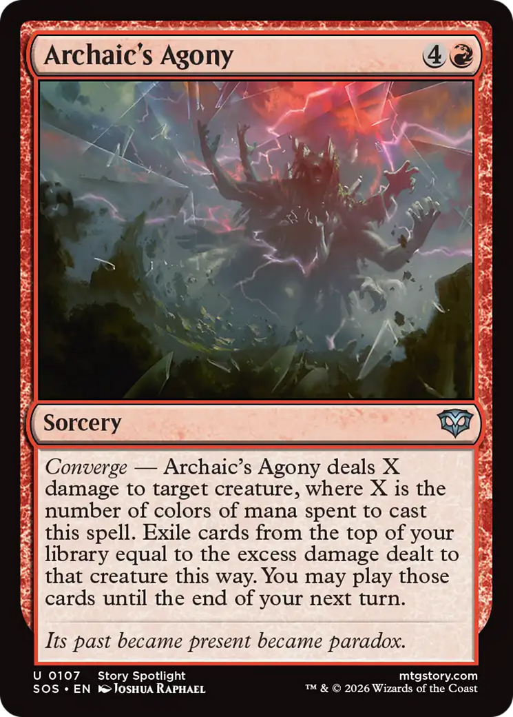 Archaic's Agony [Secrets of Strixhaven] | Cards and Coasters CA