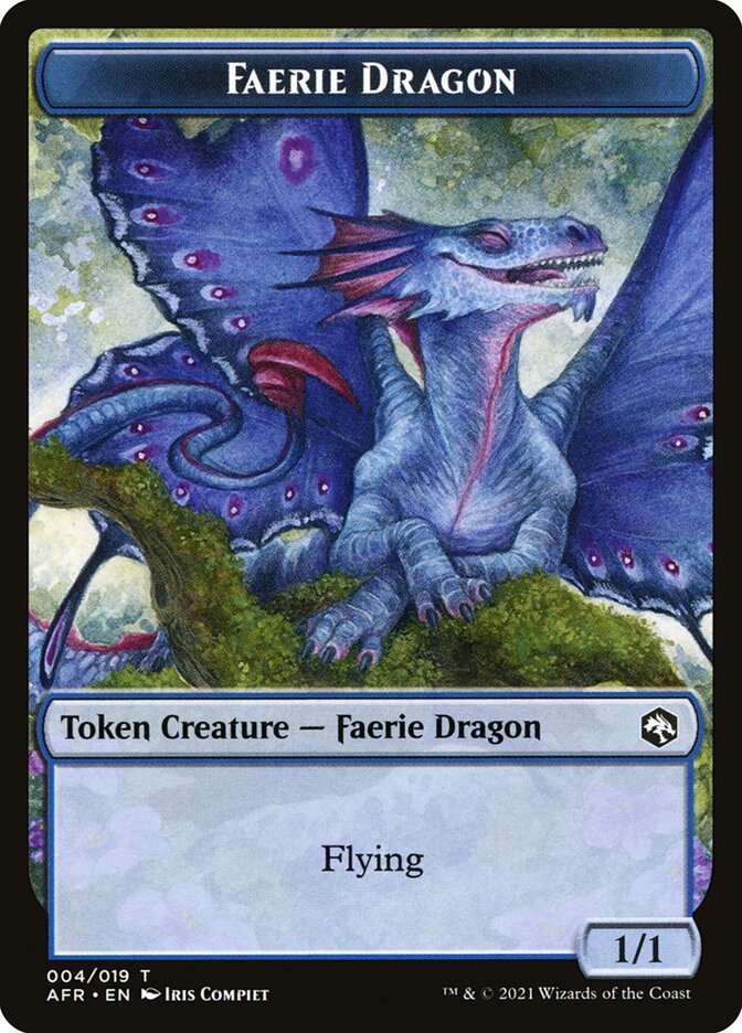 Faerie Dragon Token [Dungeons & Dragons: Adventures in the Forgotten Realms Tokens] | Cards and Coasters CA