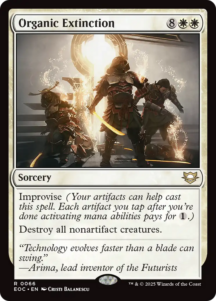 Organic Extinction [Edge of Eternities Commander] | Cards and Coasters CA