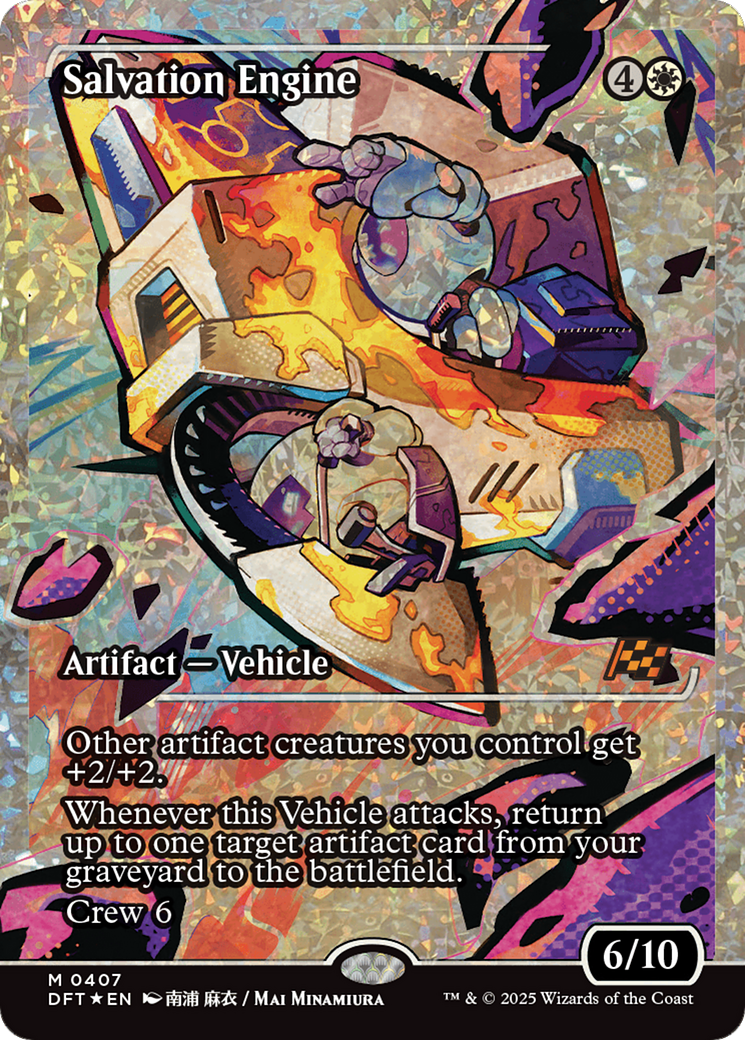 Salvation Engine (Showcase) (Fracture Foil) [Aetherdrift] | Cards and Coasters CA