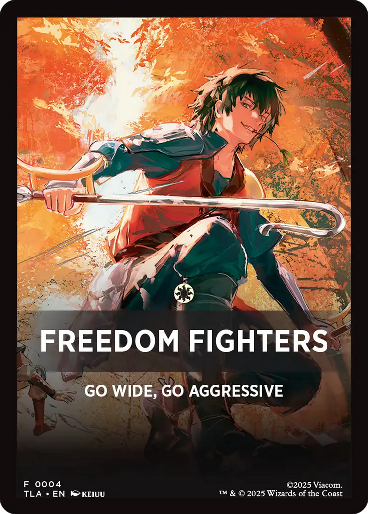 Freedom Fighters Theme Card [Avatar: The Last Airbender Tokens] | Cards and Coasters CA