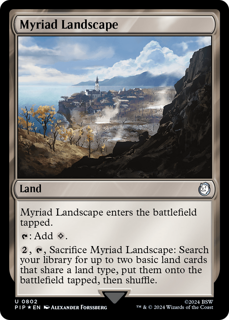 Myriad Landscape (Surge Foil) [Fallout] | Cards and Coasters CA