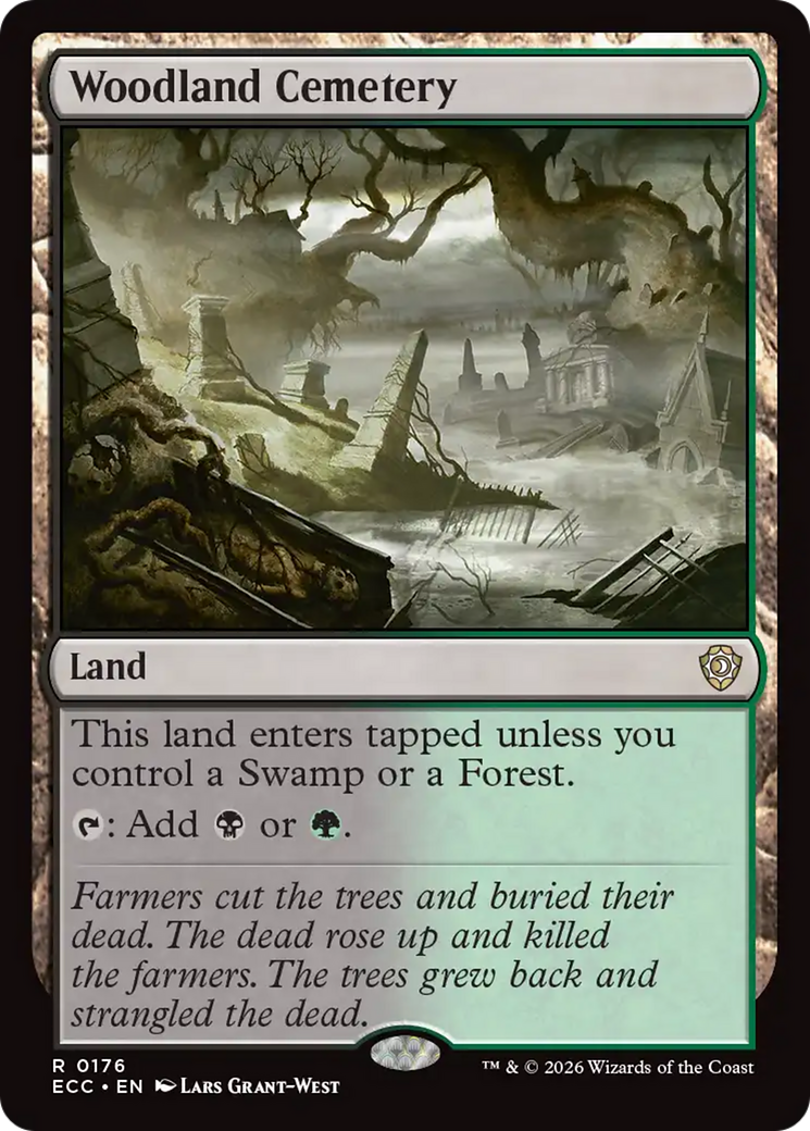 Woodland Cemetery [Lorwyn Eclipsed Commander] | Cards and Coasters CA