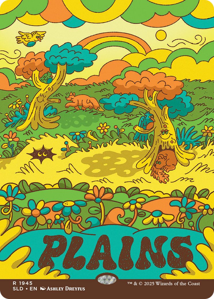 Plains (1945) (Rainbow Foil) [Secret Lair Drop Series] | Cards and Coasters CA