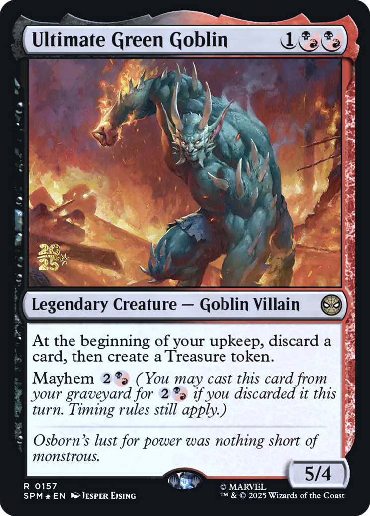 Ultimate Green Goblin [Wizards Play Network 2025] | Cards and Coasters CA