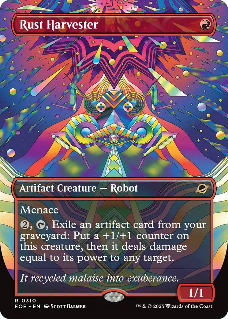 Rust Harvester (Borderless) [Edge of Eternities] | Cards and Coasters CA