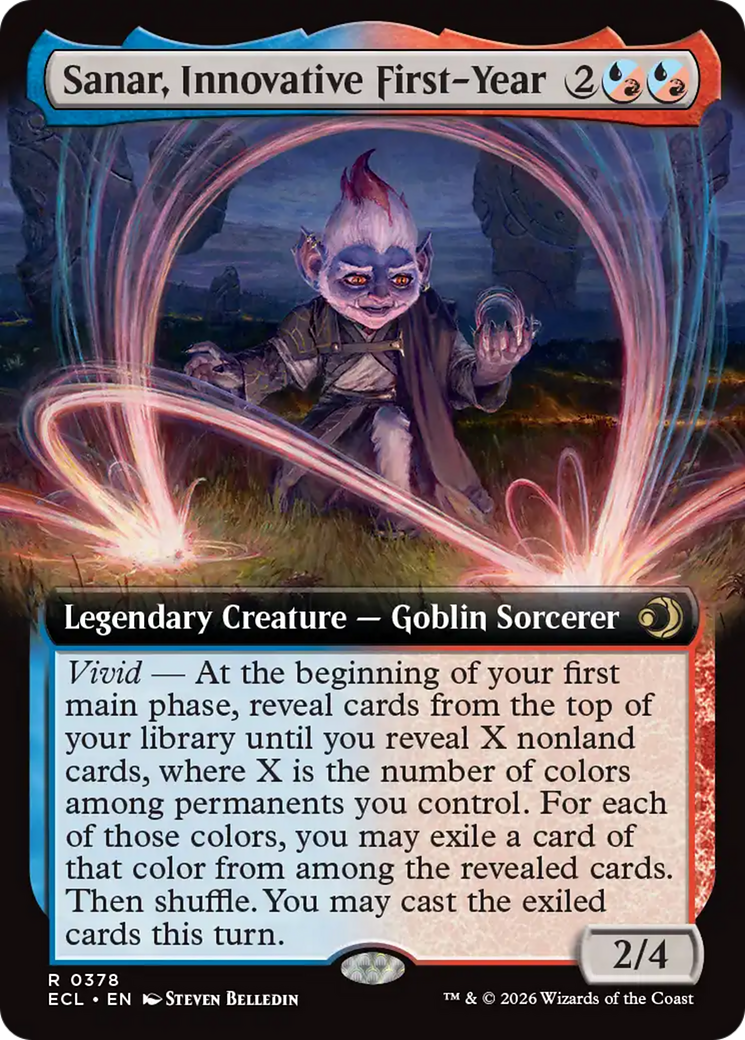 Sanar, Innovative First-Year (Extended Art) [Lorwyn Eclipsed] | Cards and Coasters CA
