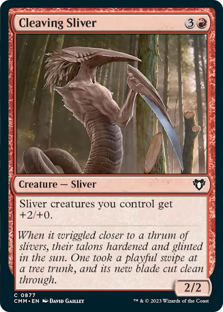 Cleaving Sliver [Commander Masters] | Cards and Coasters CA