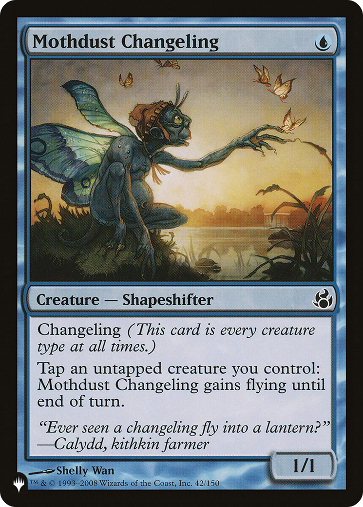 Mothdust Changeling [The List Reprints] | Cards and Coasters CA