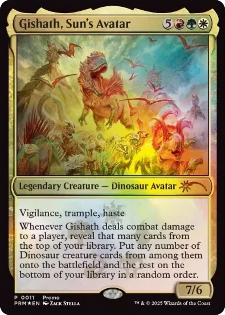 Gishath, Sun's Avatar [Media Promos] | Cards and Coasters CA