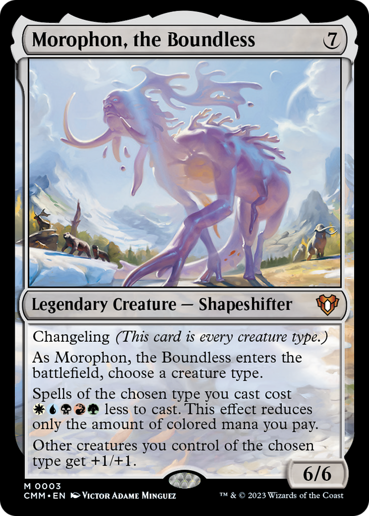 Morophon, the Boundless [Commander Masters] | Cards and Coasters CA