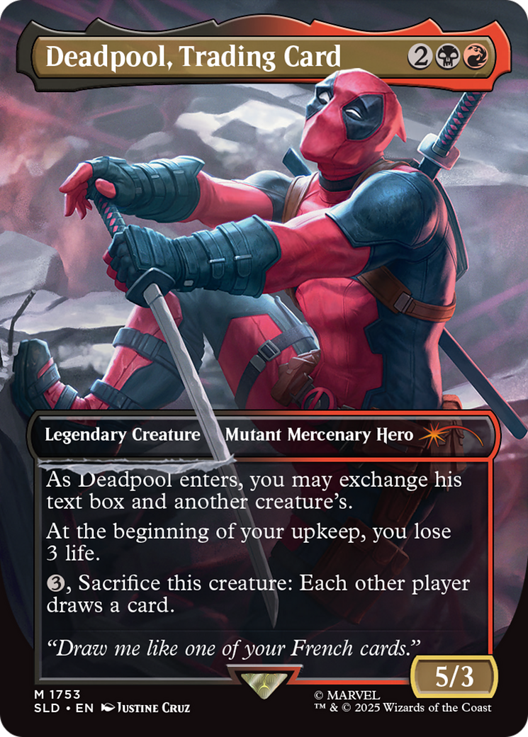 Deadpool, Trading Card [Secret Lair Drop Series] | Cards and Coasters CA