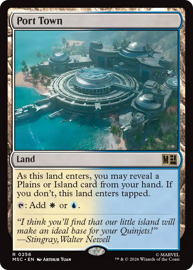 Port Town [Marvel Super Heroes Commander] | Cards and Coasters CA