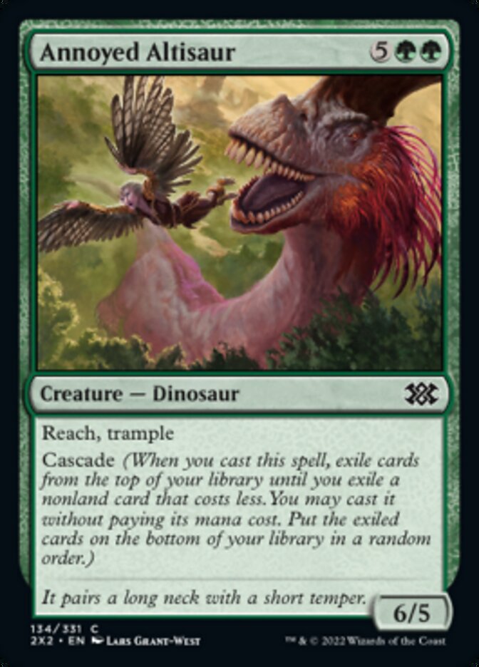 Annoyed Altisaur [Double Masters 2022] | Cards and Coasters CA