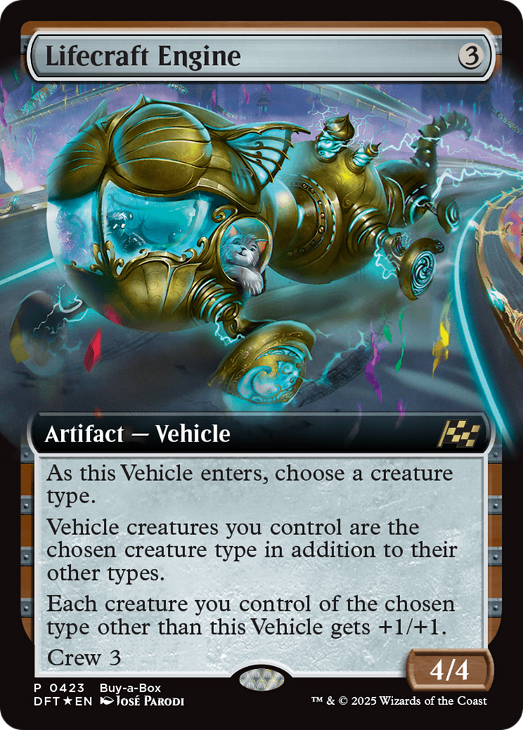 Lifecraft Engine (Extended Art) (Buy-A-Box) [Aetherdrift Promos] | Cards and Coasters CA