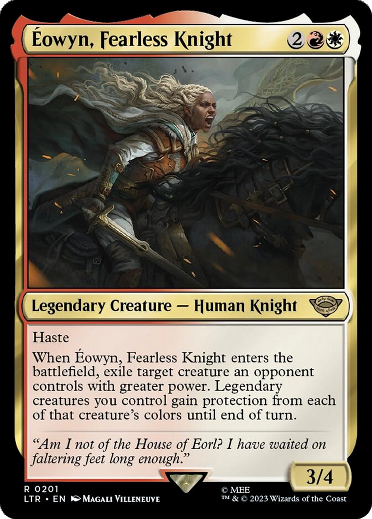 Eowyn, Fearless Knight [The Lord of the Rings: Tales of Middle-Earth] | Cards and Coasters CA