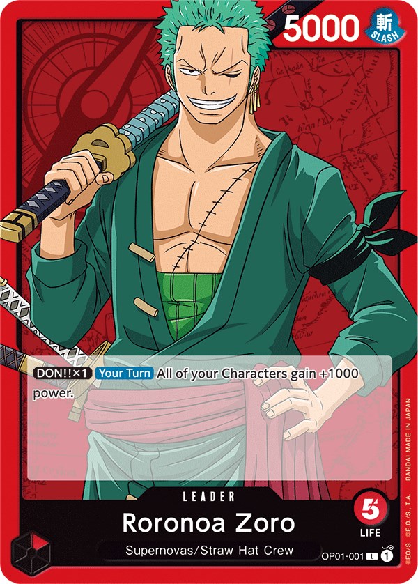 Roronoa Zoro [Romance Dawn] | Cards and Coasters CA