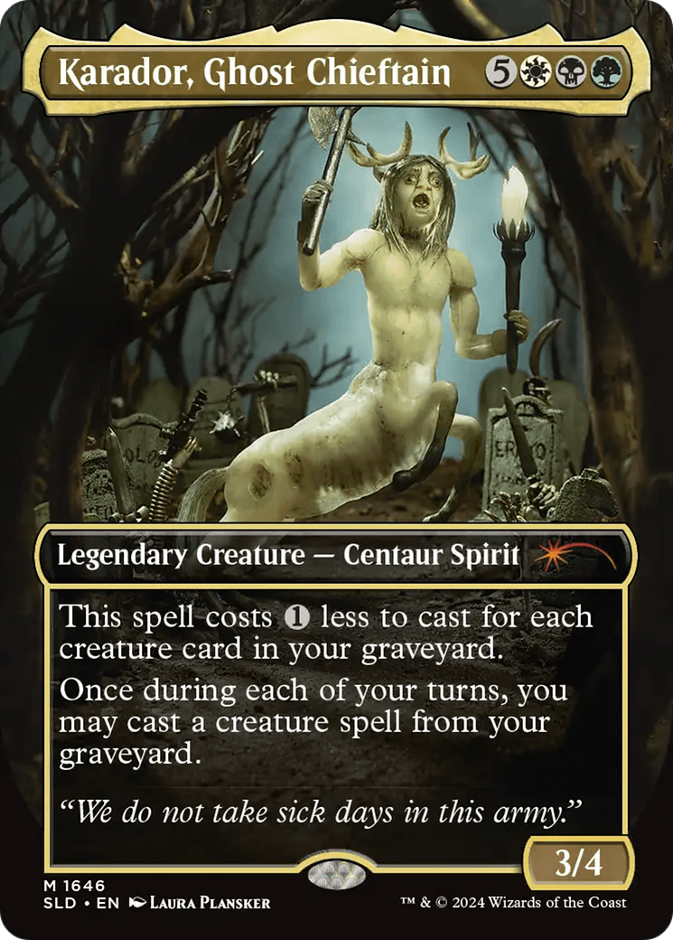 Karador, Ghost Chieftain (Rainbow Foil) [Secret Lair Drop Series] | Cards and Coasters CA