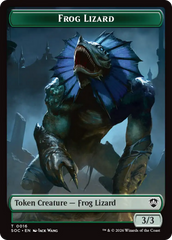 Boar // Frog Lizard Double-Sided Token [Secrets of Strixhaven Commander Tokens] | Cards and Coasters CA