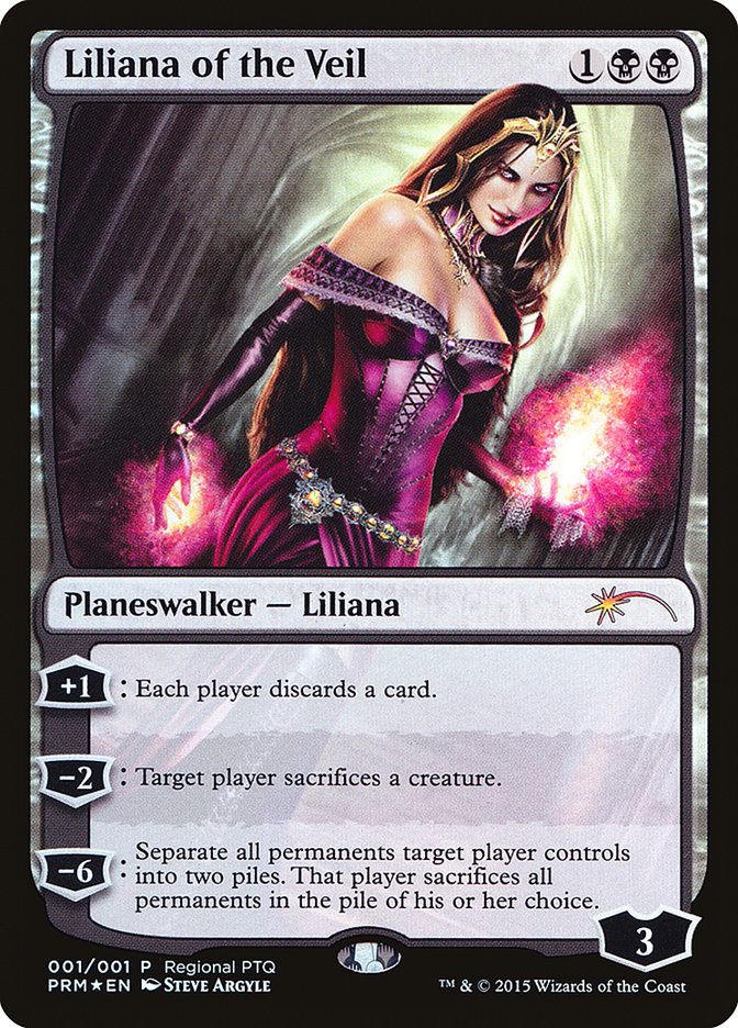 Liliana of the Veil (Regional PTQ) [Pro Tour Promos] | Cards and Coasters CA