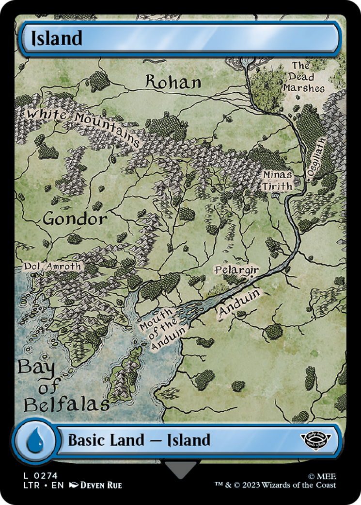 Island (274) [The Lord of the Rings: Tales of Middle-Earth] | Cards and Coasters CA