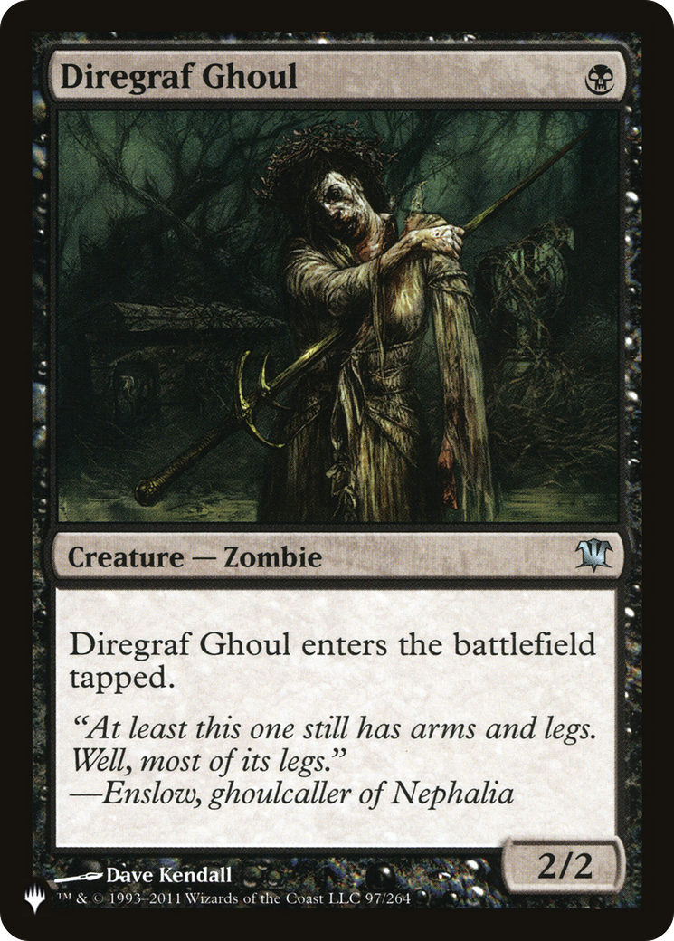 Diregraf Ghoul [The List Reprints] | Cards and Coasters CA