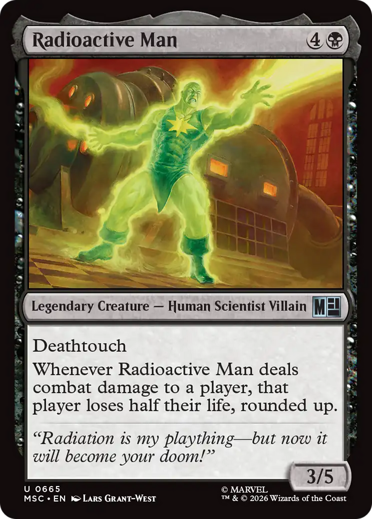 Radioactive Man [Marvel Super Heroes Commander] | Cards and Coasters CA