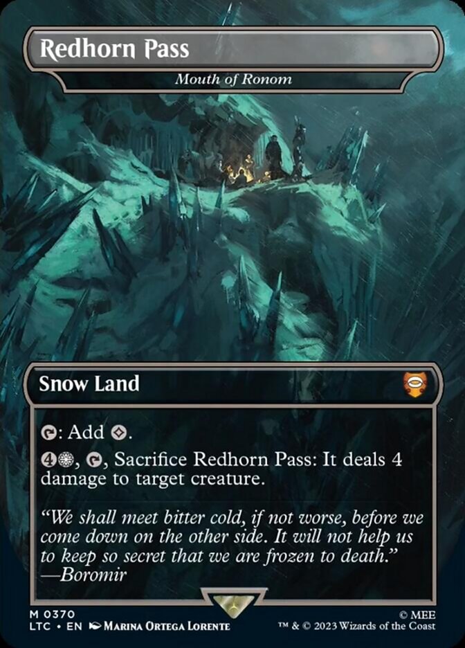 Mouth of Ronom - Redhorn Pass [The Lord of the Rings: Tales of Middle-Earth Commander] | Cards and Coasters CA