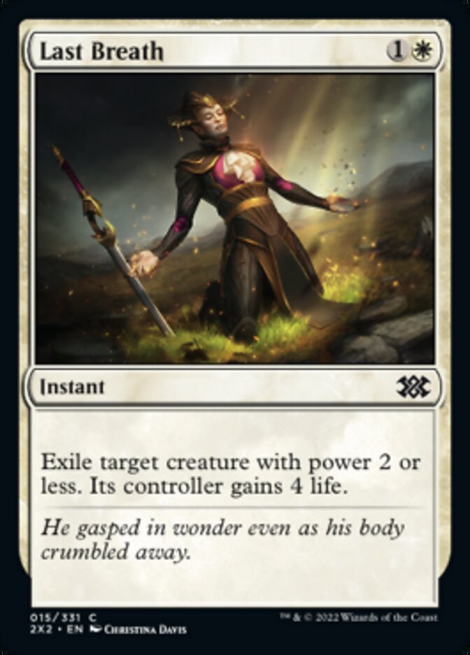 Last Breath [Double Masters 2022] | Cards and Coasters CA