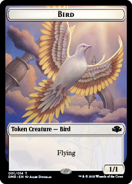 Bird Token [Dominaria Remastered Tokens] | Cards and Coasters CA