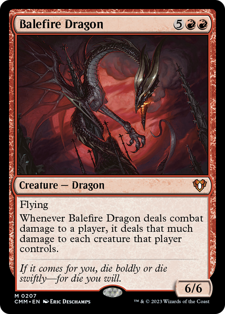 Balefire Dragon [Commander Masters] | Cards and Coasters CA