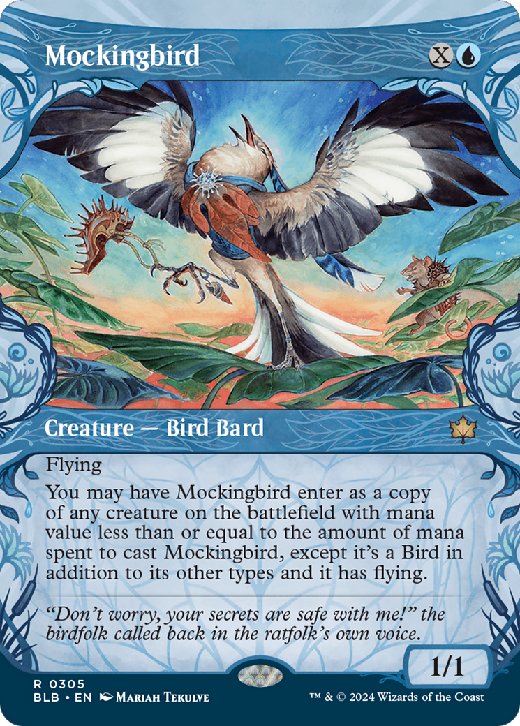 Mockingbird (Showcase) [Bloomburrow] | Cards and Coasters CA