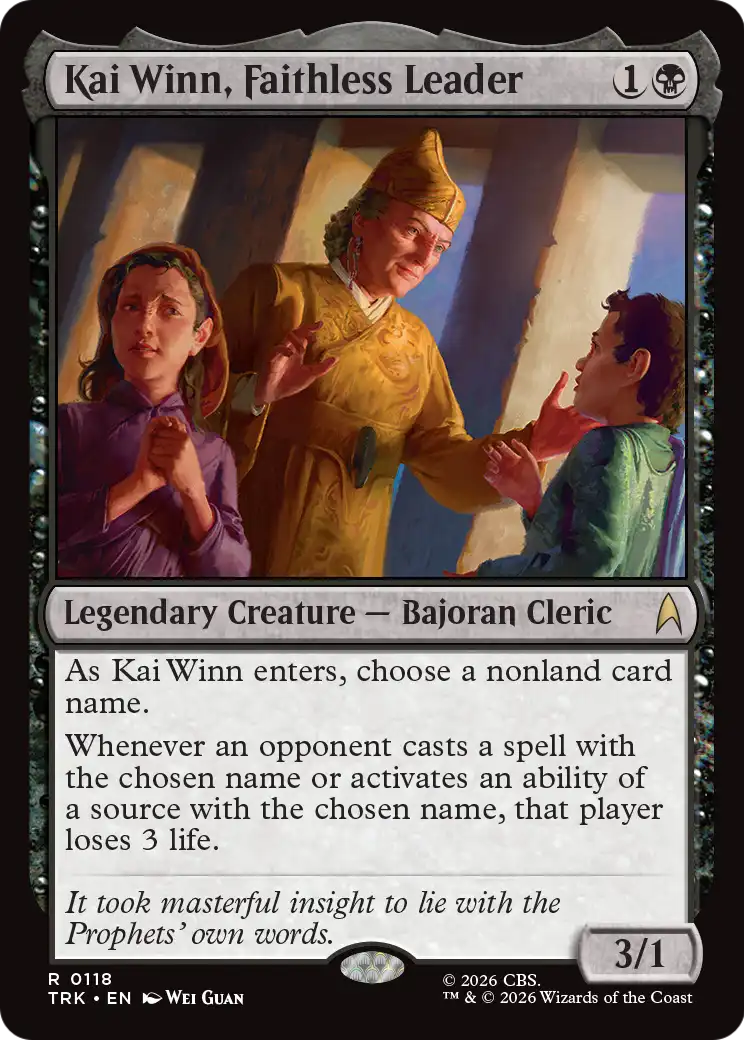 Kai Winn, Faithless Leader [Star Trek] | Cards and Coasters CA