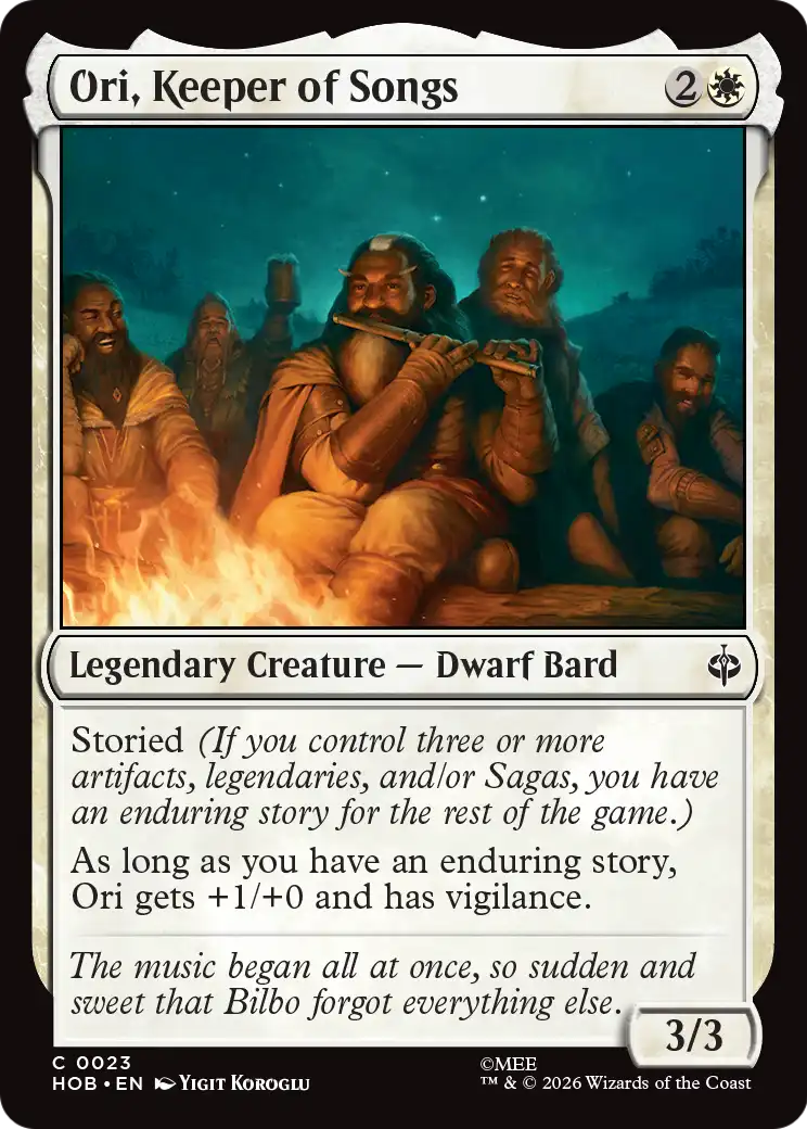 Ori, Keeper of Songs [The Hobbit] | Cards and Coasters CA
