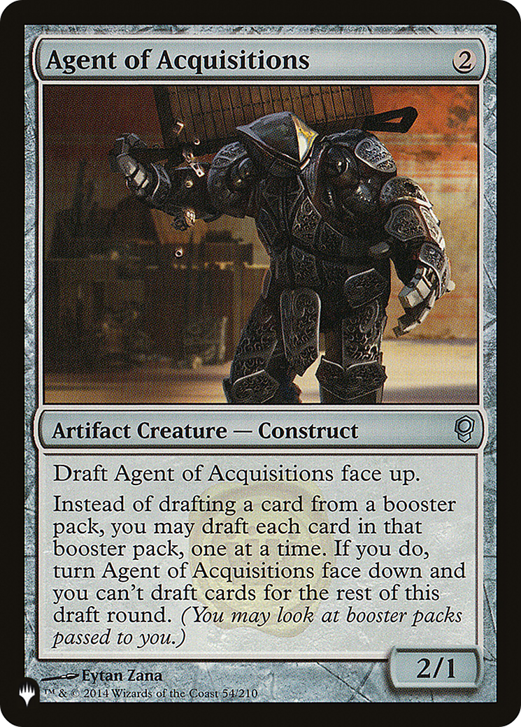 Agent of Acquisitions [The List Reprints] | Cards and Coasters CA