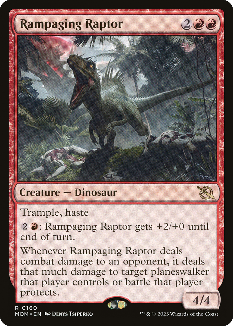 Rampaging Raptor [March of the Machine] | Cards and Coasters CA