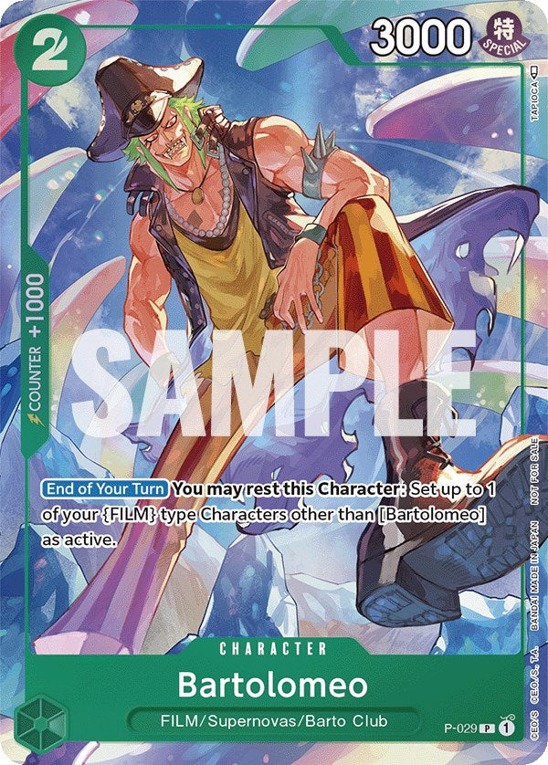 Bartolomeo (Event Pack Vol. 1) [One Piece Promotion Cards] | Cards and Coasters CA