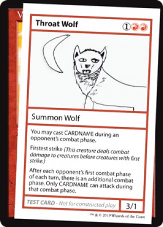 Throat Wolf (2021 Edition) [Mystery Booster Playtest Cards] | Cards and Coasters CA