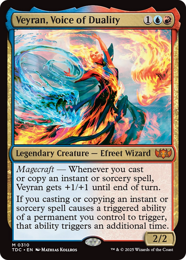 Veyran, Voice of Duality [Tarkir: Dragonstorm Commander] | Cards and Coasters CA