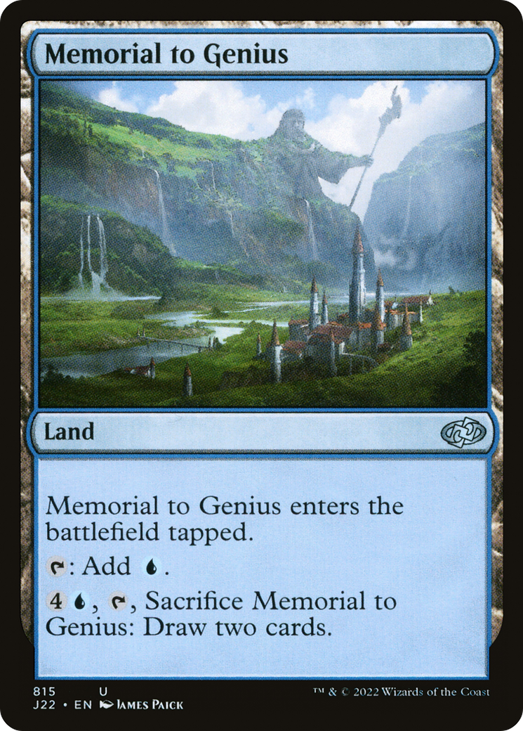 Memorial to Genius [Jumpstart 2022] | Cards and Coasters CA
