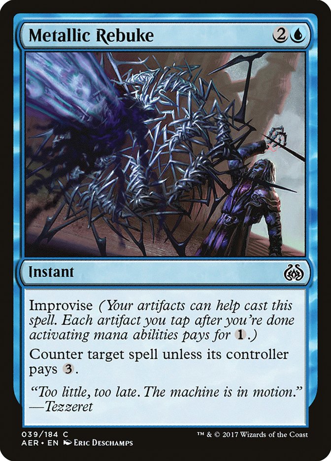 Metallic Rebuke [Aether Revolt] | Cards and Coasters CA