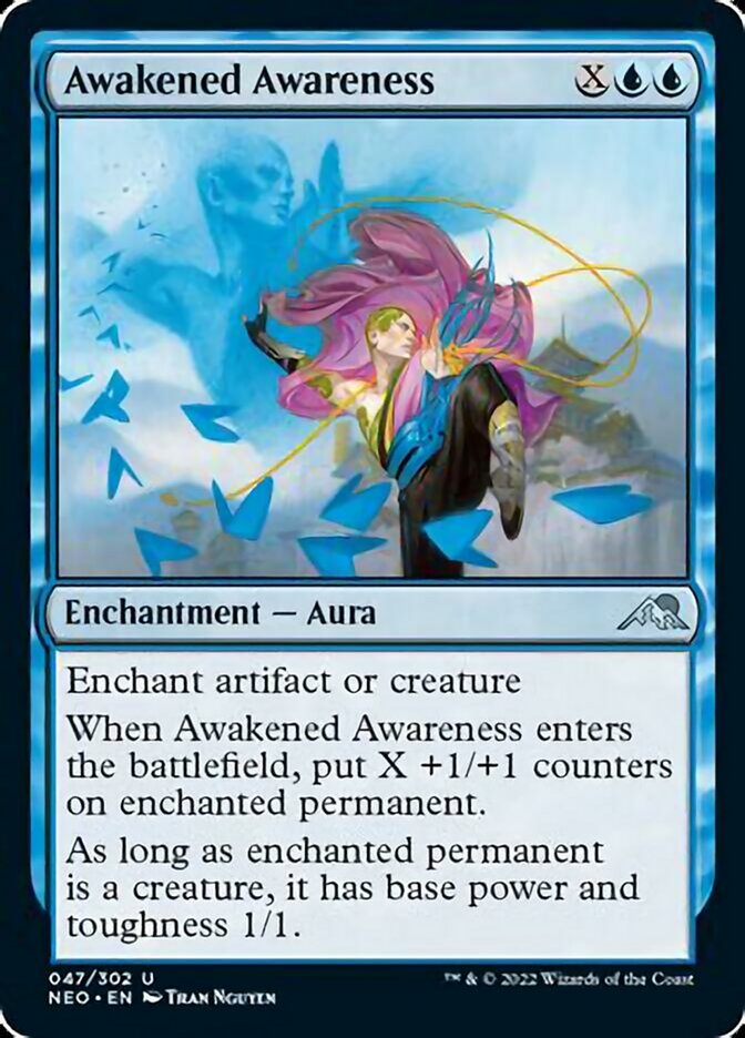 Awakened Awareness [Kamigawa: Neon Dynasty] | Cards and Coasters CA