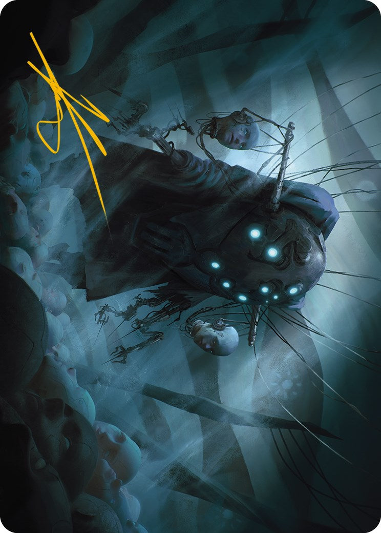 Meldweb Curator Art Card (Gold-Stamped Signature) [Phyrexia: All Will Be One Art Series] | Cards and Coasters CA