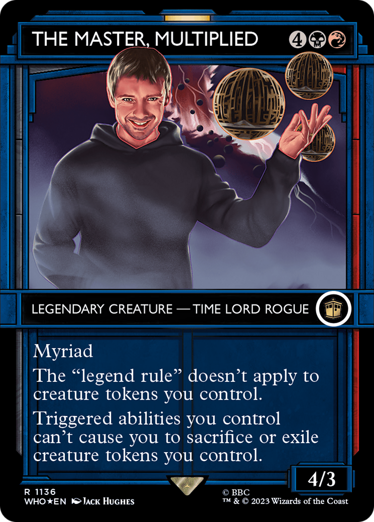 The Master, Multiplied (Showcase) (Surge Foil) [Doctor Who] | Cards and Coasters CA