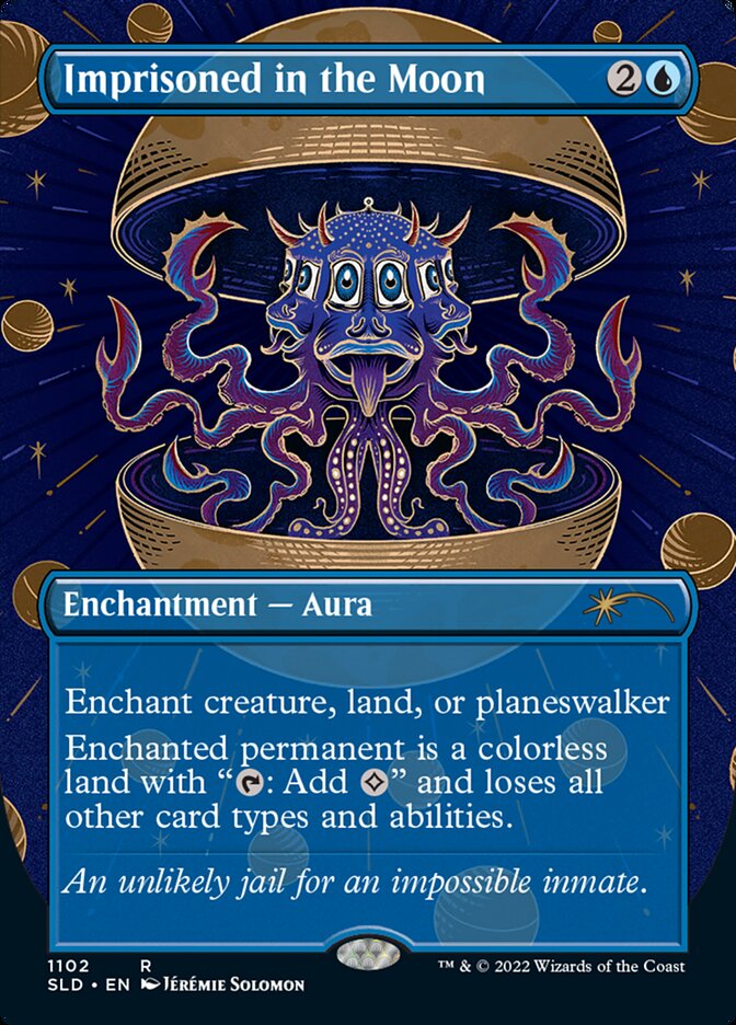 Imprisoned in the Moon (Borderless) [Secret Lair Drop Series] | Cards and Coasters CA