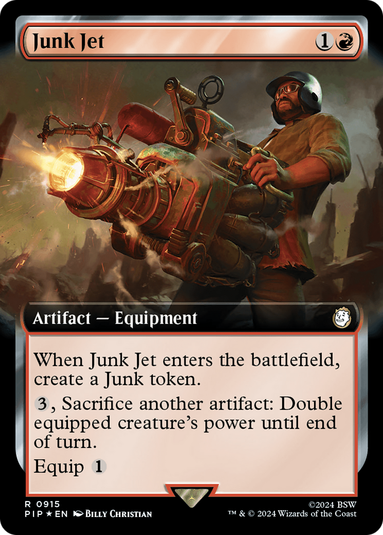 Junk Jet (Extended Art) (Surge Foil) [Fallout] | Cards and Coasters CA