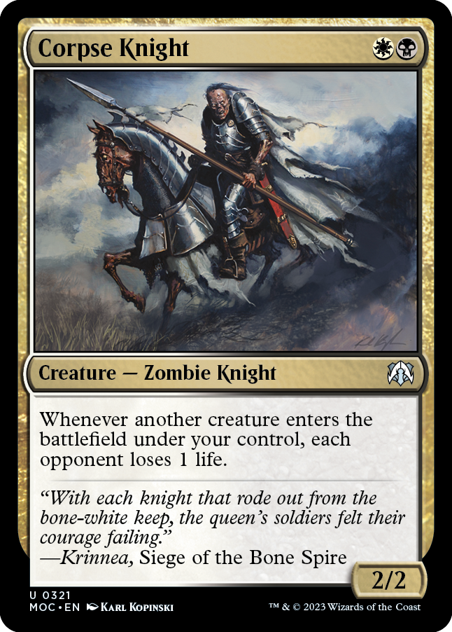 Corpse Knight [March of the Machine Commander] | Cards and Coasters CA